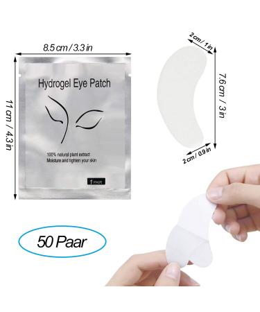 50 Pairs Eye Pads for Eyelash Extensions & Tinting - Premium Quality International Shipping - Buy Online on GoSupps.com