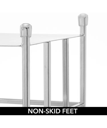 mDesign Chrome Toilet Paper Reserve Stand - 3-Jumbo Roll Storage Canister for Bathroom - Free-Standing Holder for Under Sink, Vanity, Cabinet - Citi Collection - Buy Online on GoSupps.com