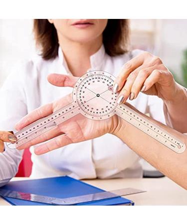 Louttary 1 Piece Transparent Orthopaedic Square Plastic Instrument 360 Degree Band Dental Ruler 12 - Buy Online on GoSupps.com