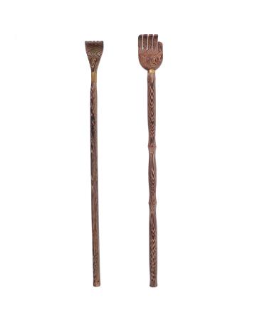 2 x back scratches made of wood finger -like -wood -body massager for scratching itching strong and stable good practical and new gift for friends and family