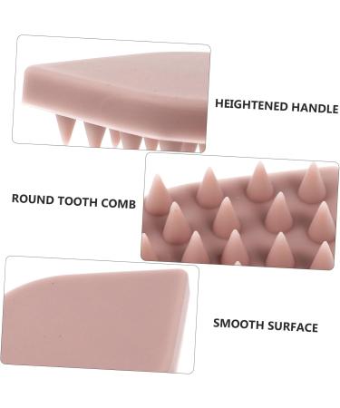 Beavorty 3 Pcs Bathing Brush Set | Portable Hairbrush & Scalp Massager | Shampoo Peeling & Hair Care Comb | Bathroom Cleaning Tools - Pink - Buy Online on GoSupps.com