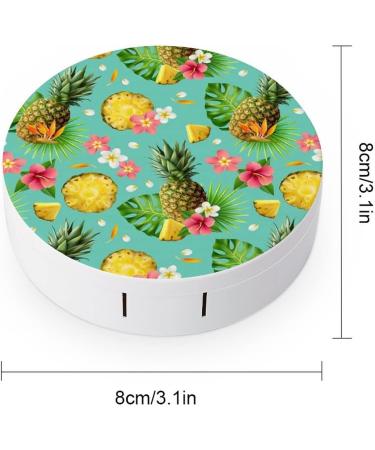 Bagea-Ka Tropical Pineapple Contact Lens Case Kit | Eye Care Holder with Mirror Tweezers & Solution for Travel & Home - Buy Online on GoSupps.com