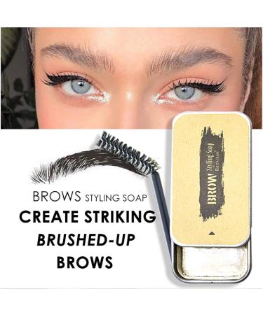 3D Eyebrow Soap with Brush | Waterproof Long-Lasting Eyebrow Gel | Romantic Bear Makeup - Buy Online on GoSupps.com