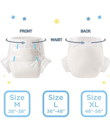 Shop LittleForBig Adult Diapers 10 Pack - ABDry White Medium (28-38) for Ultimate Comfort & Discreetness | Fast International Shipping - Buy Online on GoSupps.com