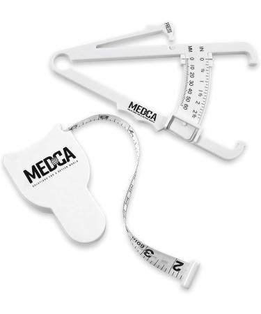 Body Fat Caliper & Measuring Tape Kit - Accurate BMI & Weight-Loss Tool - New White Design - Buy Online on GoSupps.com