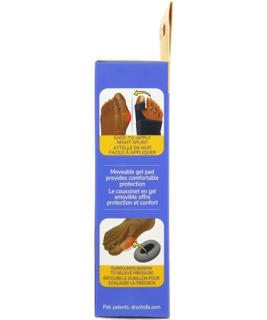 Dr. Scholl's BUNION RELIEF & TOE CORRECTOR // Massaging Gel Bunion Splint & Big Toe Straightener - Bunion Corrector for Women & Men - Bunion Pads for Bunion Relief 1 support set (left & right) - Buy Online on GoSupps.com
