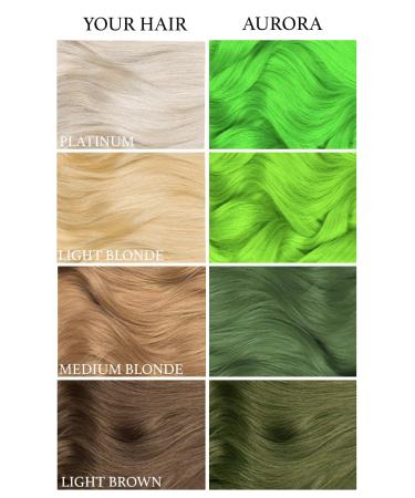 Lunar Tides Aurora Green Hair Dye - Semi-Permanent Color - 8 oz | Vibrant Green Hair - International Shipping Available - Buy Online on GoSupps.com