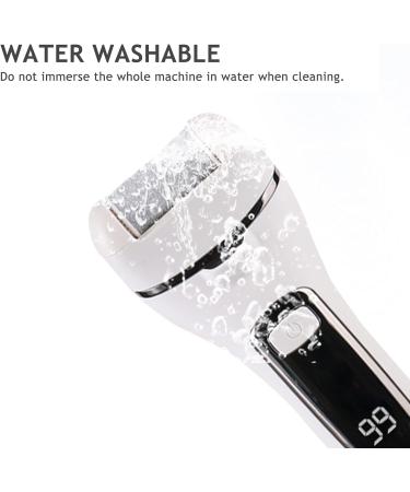 Layhou Electric Foot File - Waterproof Portable Digital Display Foot Hard Skin Remover for Pedicure - Callus Scraper in Black - Buy Online on GoSupps.com
