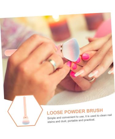 DOITOOL Manicure Brush Dust Brush Highlighter Brush Powder Brush for Loose Powder Face Powder Brush Setting Powder Brush Bronzer Powder African Wash Net Lightweight Plastic The Brush Pink 14.5x3cm Pink - Buy Online on GoSupps.com