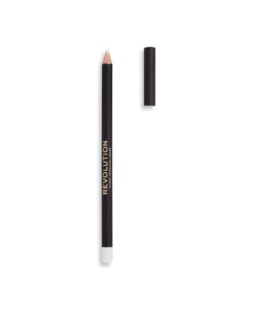 Makeup Revolution White Eyeliner Pencil - Highly Pigmented for Smokey Eye Looks - Vegan & Cruelty-Free - 1.3g - Buy Online on GoSupps.com