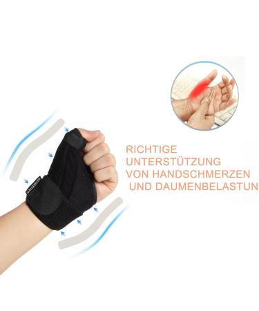MUSEFITER Compressed Thumb Joint Stabilizer - Lightweight & Breathable Blackberry Thumb (L/XL) for Trigger Finger Relief - Buy Online on GoSupps.com