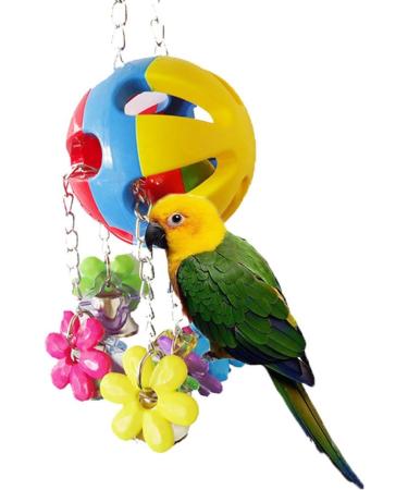 Keersi Parrot Chew Toy Ball for Pet Parrot Budgie Parakeet Cockatiel Conure Lovebird Finch Canary Cockatoo African Grey Macaw Eclectus Amazon Cage Accessories - Buy Online on GoSupps.com