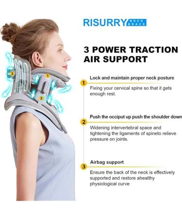 Bomby Neck Stretcher & Traction Device 3 Power Settings 8 Airbags for Neck & Shoulder Pain Relief Relax & Rejuvenate Anytime Anywhere - Buy Online on GoSupps.com