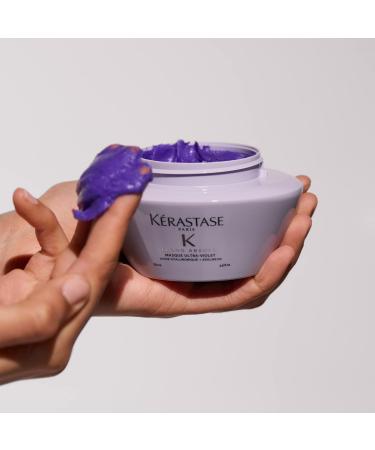 Kerastase Blond Absolu Ultra-Violet Purple Hair Mask - Neutralizes Brassiness | For Lightened Highlighted & Grey Hair | Nourishing with Hyaluronic Acid | 6.8 Fl Oz | International Shipping - Buy Online on GoSupps.com