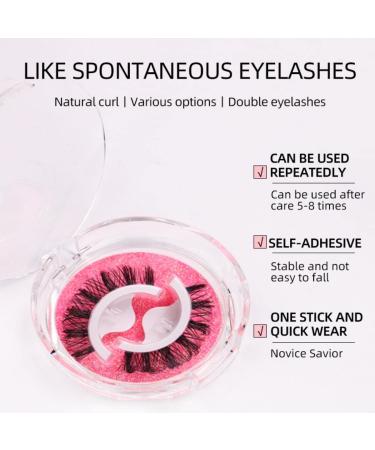 Simplify Your Beauty Routine with Reusable Self Adhesive Eyelashes - Natural Look, No Glue Needed | Perfect Gift for Women - 1 Pair - Buy Online on GoSupps.com