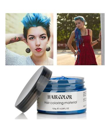 Instant Blue Hair Color Wax 4.23oz - EFLY Temporary Hair Dye for Men and Women - Buy Online on GoSupps.com