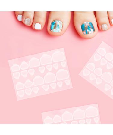 100 Sheets Nail Glue Stickers for Press on Nails Fake Nails Tab Nail Sticker Nail Decal Glue Sticker Label Organic Nails Stick on Nails Invisible Gummed Paper Adhesive - Buy Online on GoSupps.com