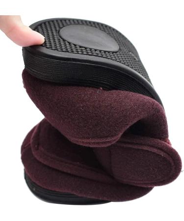 ZJING Women's Warm Wide Diabetic Shoes - Adjustable Closures for Arthritis, Edema, Swollen Feet - Size 8.5 Red Plus Velvet - Buy Online on GoSupps.com