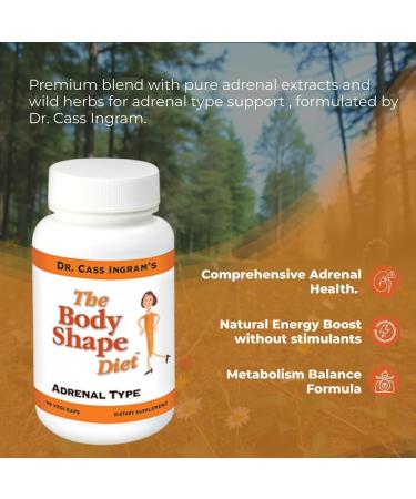 Dr. Cass Ingram's Premium Adrenal Support Formula - Natural Energy & Stress Support with Wild Mediterranean Herbs Royal Jelly & Glandular Complex - 90 Capsules - Buy Online on GoSupps.com