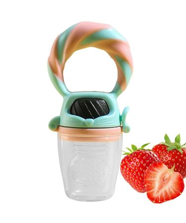 Jingling Fruit Pacifier Feeder - Safe Silicone Teething Tool for Babies | Soft Vegetable & Fruit Food Feeder - Buy Online on GoSupps.com