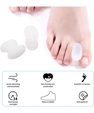 12 Set Silicone Gel Toe Spreaders - Soft & Comfortable Toe Separators for Hallux Valgus Overlapping Toes & Corns - Includes S M & L Sizes - Buy Online on GoSupps.com