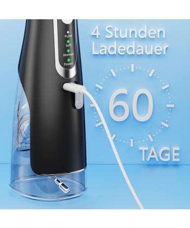 Powerful Electric Mouth Shower | 4 Modes & Nozzles | Wireless IPX7 Waterproof Oral Cleaner | 310ml Removable Tank for Travel & Home - Buy Online on GoSupps.com