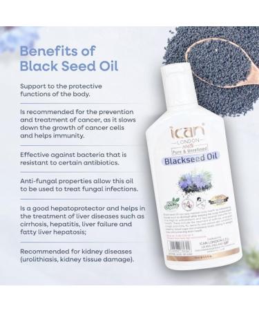ican London Pure Blackseed Oil 100ml - Buy Online on GoSupps.com