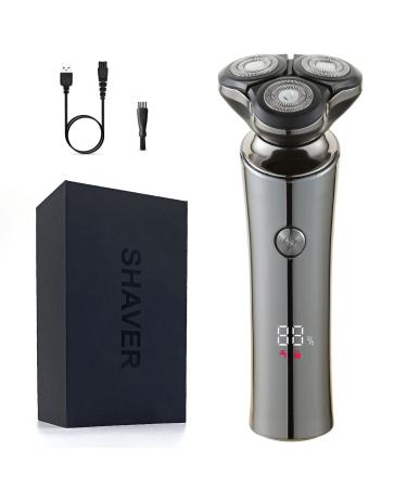 Electric Shaver for Men Rechargeable Rotary Face Razor 100% Waterproof Shaving Men's Cordless Shavers with USB Fast Charging