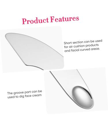 Healvian 4pcs Makeup Mixing Tools Cosmetic Plate Mixer Makeup Palette Cosmetic Makeup Spatula Stainless Steel 1 g (Pack of 1) Silverx4pcs - Buy Online on GoSupps.com