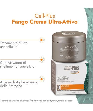  Bios Line CELL PLUS Ultra-active Mud Cream 500 g Treatment against Localised Cellulite and Adiposity Balance Microcirculation - Buy Online on GoSupps.com