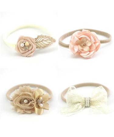 FRCOLOR Lace Headbands Hair Ties Kids Hair Ties for Kids Hair Accessories for Kids Hair Ties for Babies Baby Hair Tie Kids Hair Accessories Baby's Hair Ties Bow Tie Flower Head Child