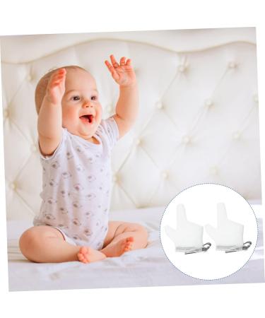 ERINGOGO Child Stop Gloves - White Nylon Thumb Protector for Anti-Eating - 1 Pair - Buy Online on GoSupps.com