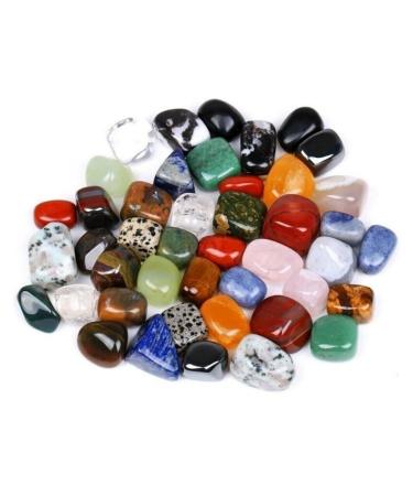Natural Crystal Rough 50g Assorted Tumbled Gemstone Mixed Stones Natural Rainbow Amethyst Urine Colorful Rock Agate Stone Mineral Specimen