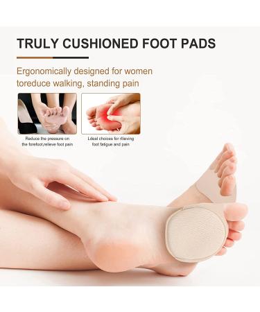 Honeycomb Fabric Forefoot Pads - High Heel Cushion Inserts for Women - 6 Pairs of Soft Foot Pads for Ball of Foot - Reusable Cushions to Prevent Pain and Discomfort - Buy Online on GoSupps.com