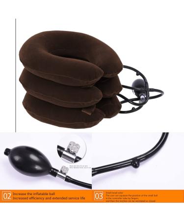 Houson Inflatable Neck Support Device - Neck Traction & Massage Collar for Pain Relief - Buy Online on GoSupps.com