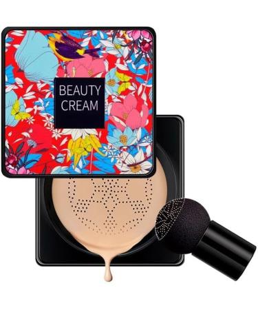 PICKX Mushroom Head Air Cushion BB Cream Concealer Lasting Nude Makeup Moisturizing Brightening Pigment CC Liquid Foundation Even Skin Tone Makeup Base Primer (C-2PC) - Buy Online on GoSupps.com