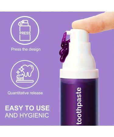 ACSUSS Purple Color Enhancing Toothpaste - Deep Clean and Fresh Breath Formula Purple One Size One Size Purple - Buy Online on GoSupps.com