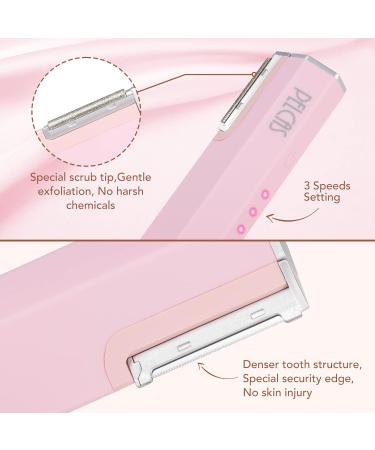 Pelcas 2-in-1 Electric Dermaplaning Tool | Painless Facial Hair Remover & Dead Skin Exfoliator for Women - Anti-Aging Ultrasound Epilator - Buy Online on GoSupps.com