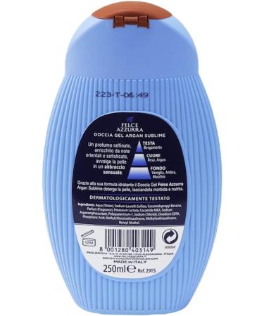 Felce Azzurra Benessere Wellness Shower Gel Argan Oil 250ml 8.45oz by Felce Azzurra - Buy Online on GoSupps.com