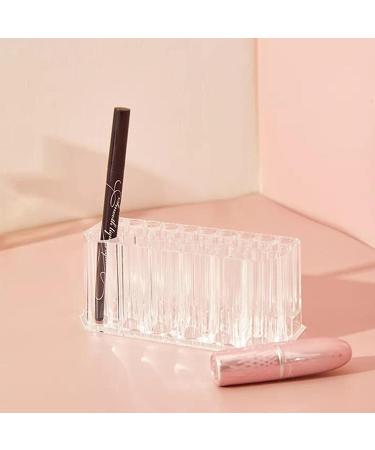 Acrylic Eyeliner Organizer | Clear Lip Liner Eyeliner Organizers and Storage Box - Eyeliner Makeup Holder Organizer with 26 Slots for Home Desk - Buy Online on GoSupps.com