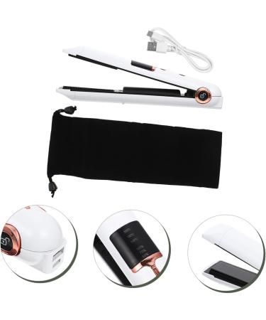 OHPHCALL Curling Iron Curly Irons for Hair Professional Cordless Hair Curler Power Tools Abs White 21X4X3.5CM White - Buy Online on GoSupps.com