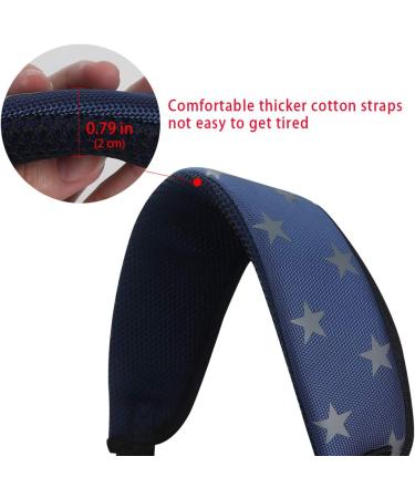 Customizable Craftsman Golf Waterproof Black Blue Golf Bag with Adjustable Backpack Straps - Personalize with Your Name Stitched - Star Design - Replacement Option - Buy Online on GoSupps.com