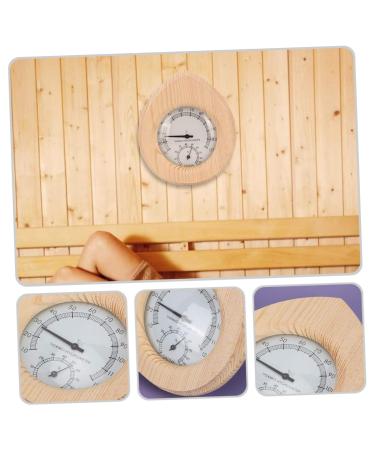 Yardwe Outdoor Thermometer - Hygrothermographer for Sauna & Kitchen | White Pine & Copper Indoor/Outdoor Measuring Device - Buy Online on GoSupps.com