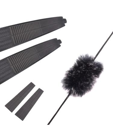 Elong Outdoor Bow String Silencer Combo Pack (4 pieces) |Traditional style archery recurve string silencer |Silk absorbers for archery