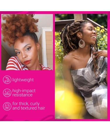 PuffCuff Original 5 Hair Clamp for Natural Curly Hair - Painless Styling Tool for Big Hair | Black, 1 Piece - Buy Online on GoSupps.com