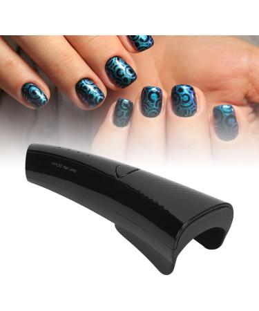 Gel Nail Lamp 180 Degree Lighting Mini Gel Nail Lamp Quick Drying 3 Gears USB Charging for Salon (Black) - Buy Online on GoSupps.com