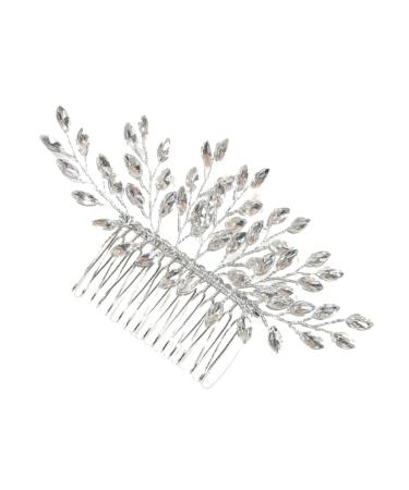 DOITOOL Hair Comb Slide Combs Pearl Hair Barrettes Hair Barrettes for Women Flower Bridal Headpiece Flower Hair Chinese Hair Pin Hair Accessories Crystal Rhinestone Hair Iron Bridesmaid