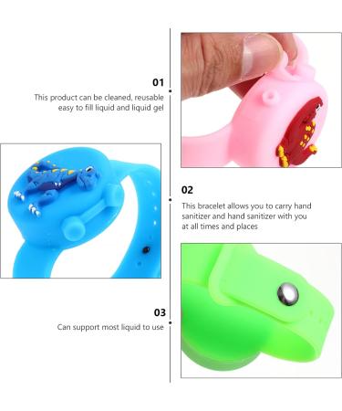 Alipis 18 pcs Dinosaur Wearable Silicone Refillable Liquid Bracelets - Pack of 1 - Buy Online on GoSupps.com