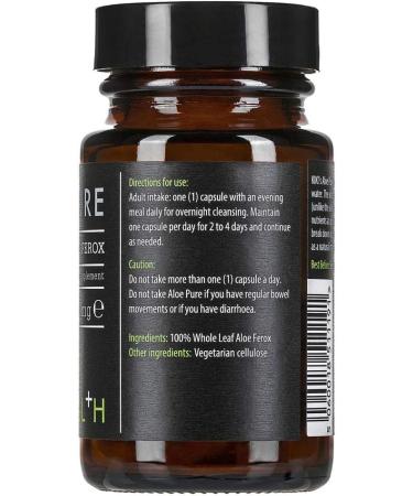 KIKI HEALTH Aloe Pure Capsules- 20 Vegan Capsules | Colon Cleanse & Digestion Support | Natural Soother | 10 Months Supply - Buy Online on GoSupps.com