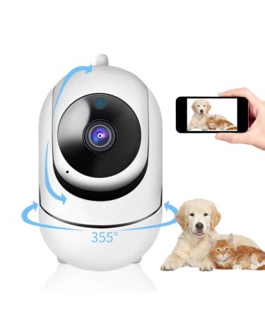 Smart IP Indoor Camera Monitor for Baby Store Home Pet Dog Cat Monitor,2 Way Audio , Motion Detection Wireless Security Camera, Night Vision